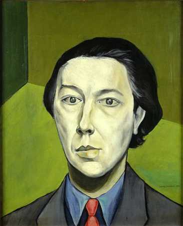 《安德烈布雷顿的肖像》肖像绘画作品赏析