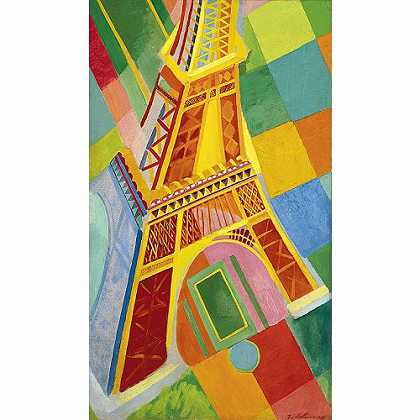 《艾菲尔铁塔》德洛涅1926版创作绘画赏析