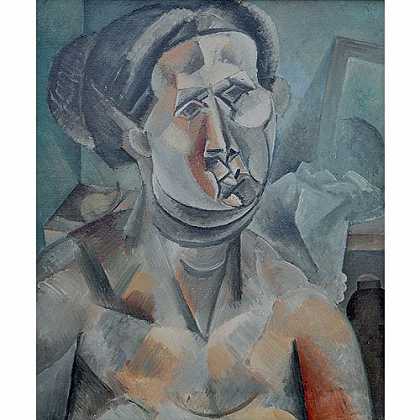 《女人头像》毕加索1909版创作绘画赏析