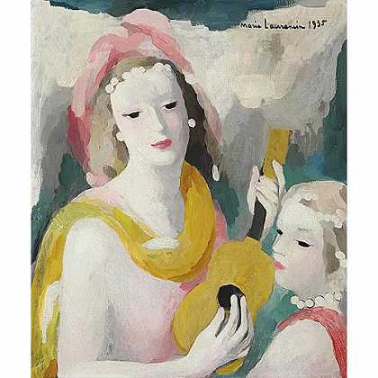 《曼陀林》罗兰珊1935版创作绘画赏析