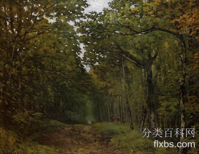 《圣云附近的栗树大道》油画风景作品赏析