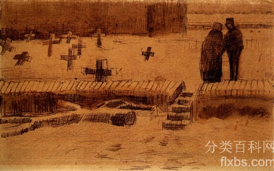 《冬天的墓地》梵高油画作品赏析