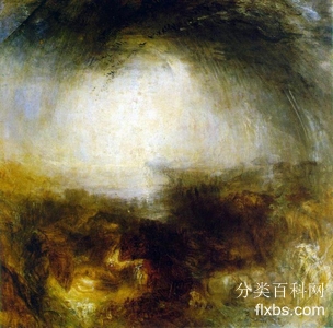 《阴霾与黑暗――洪水灭世之夜》宗教油画赏析