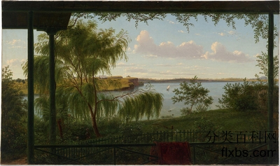 《从布鲁姆比特的走廊看到的风景》油画风景作品赏析