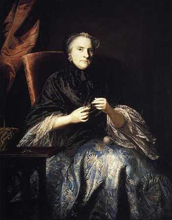 《阿尔伯马尔伯爵夫人安妮范凯珀尔》肖像绘画作品赏析