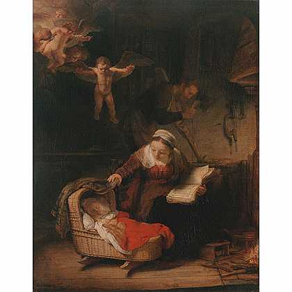 《圣家庭》林布兰特1645版创作绘画赏析