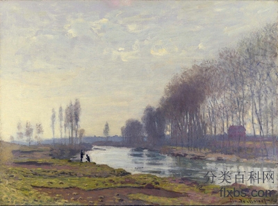 《在阿让特伊的塞纳河的臂弯》油画风景作品赏析