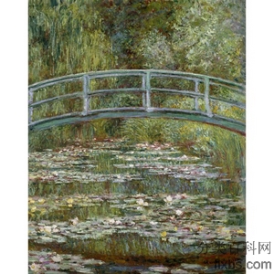 《睡莲池上的拱桥》莫奈1899版创作绘画赏析