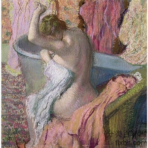 《出浴》德加1895版创作绘画赏析