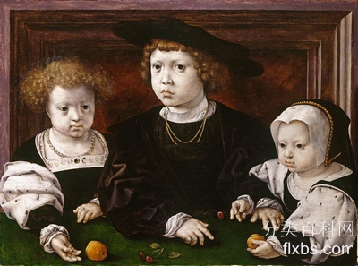 《丹麦、挪威和瑞典国王克里斯蒂安二世的子女》肖像绘画作品赏析