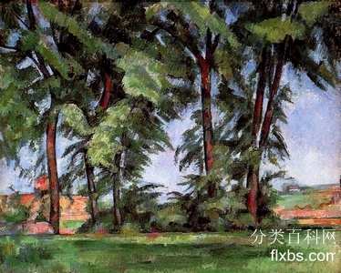 《布法恩的高大树木》油画风景作品赏析