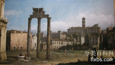 《罗马广场废墟》城市景观绘画赏析