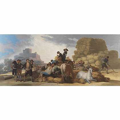 《夏天的乡村》戈耶1786版创作绘画赏析
