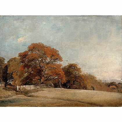 《东勃高尔特秋季景观》康斯塔伯1805版创作绘画赏析