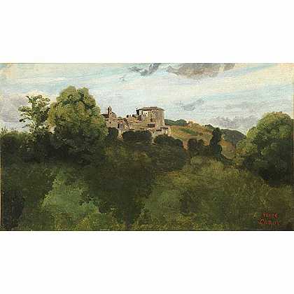 《真扎诺景观》柯罗1843版创作绘画赏析