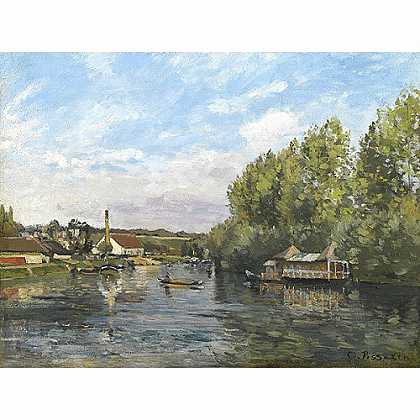 《马利港的塞纳河》毕莎罗1872版创作绘画赏析