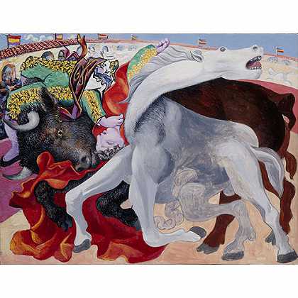 《斗牛：死亡的斗牛士》毕加索1933版创作绘画赏析