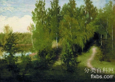 《森林路径》油画风景作品赏析