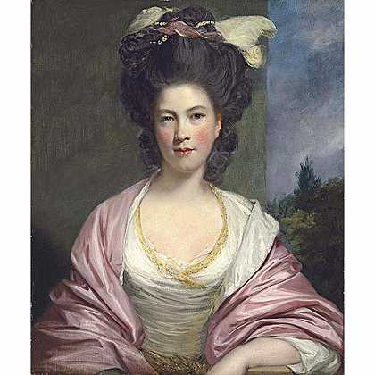 《伊丽莎白·福布斯夫人肖像》雷诺兹1776版创作绘画赏析