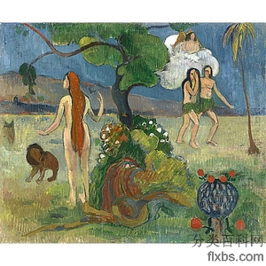 《亚当和夏娃》高更1890版创作绘画赏析