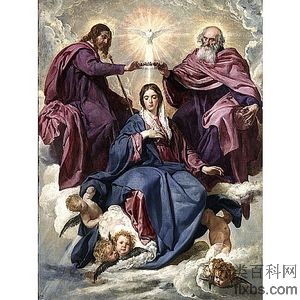 《圣母加冕》维拉斯奎兹1636版创作绘画赏析