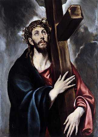 《背着十字架的基督》宗教油画赏析
