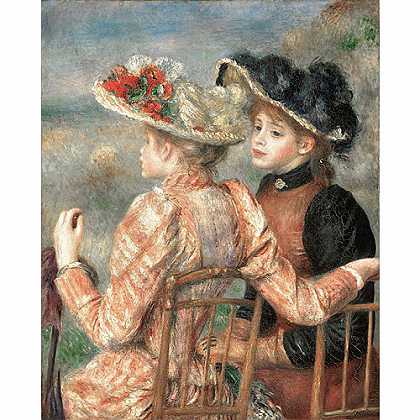《两个女孩》雷诺阿1892版创作绘画赏析