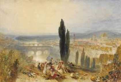 《佛罗伦萨从圣米尼亚托》油画风景作品赏析