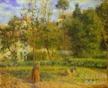 《艾尔米塔什的蔬菜园》油画风景作品赏析