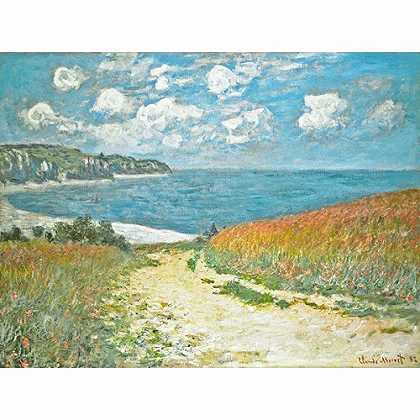 《通往布维尔海岸的小路》莫奈1882版创作绘画赏析