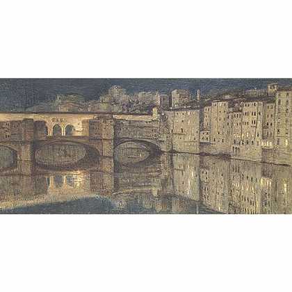 《佛罗伦斯老桥》汉特1867版创作绘画赏析