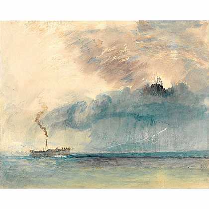 《暴风雨中的轮船》脱尔诺1841版创作绘画赏析