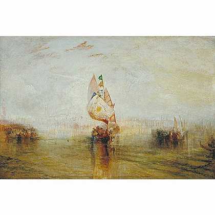《威尼斯的太阳入海起航》脱尔诺1843版创作绘画赏析