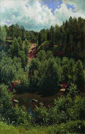 《雨后，森林练习曲》油画风景作品赏析