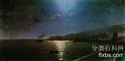 《在费奥多西亚的第一列火车》油画风景作品赏析