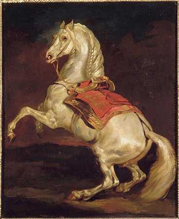 《拿破仑的战马，塔梅尔兰》动物画赏析