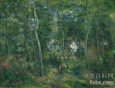 《艾尔米塔什的森林，蓬图瓦兹》油画风景作品赏析