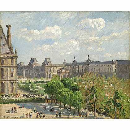 《巴黎凯旋门广场》毕莎罗1900版创作绘画赏析