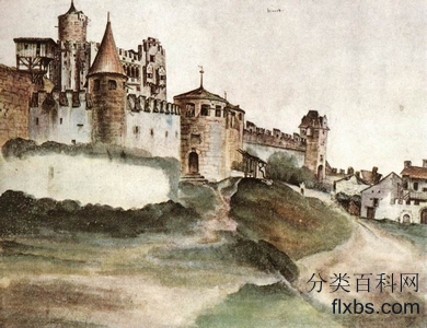 《特伦托城堡》城市景观绘画赏析
