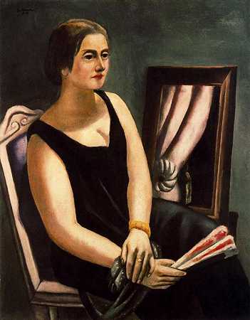 《米娜贝克曼-图布的画像》肖像绘画作品赏析