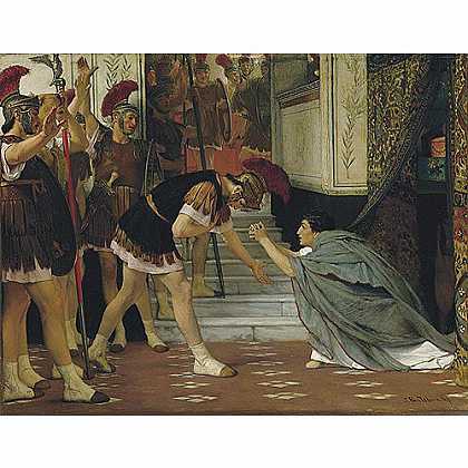 《克劳狄皇帝加冕》亚玛泰得玛1867版创作绘画赏析