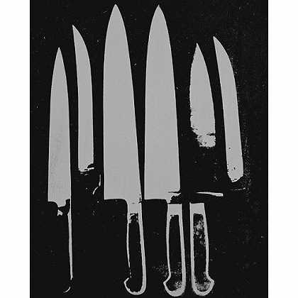 《刀》安迪沃荷1981版创作绘画赏析