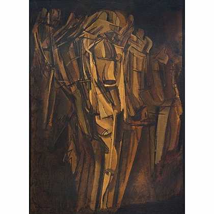 《裸体·在一列火车上的悲伤男子》杜象1911版创作绘画赏析