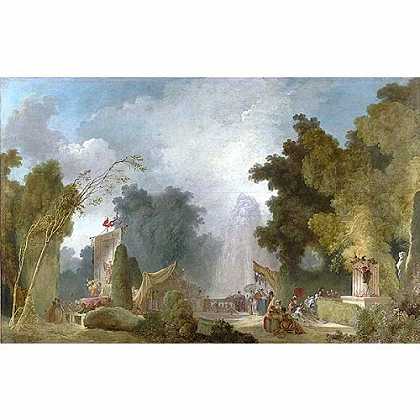 《圣克卢的盛宴》福拉歌纳德1775年创作绘画赏析