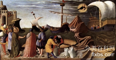 《圣尼古拉斯的故事：圣尼古拉斯拯救航船》宗教油画赏析