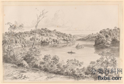 《从南方看到的河口附近的格伦艾格河》风景油画赏析