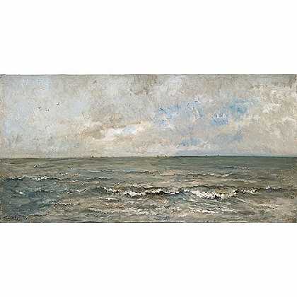 《海景》杜比尼1876年创作绘画赏析