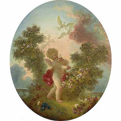 《爱的卫兵》福拉歌纳德1773年创作绘画赏析