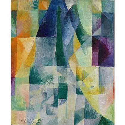 《同步窗口》德洛涅1912年创作绘画赏析
