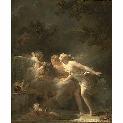 《爱之泉》福拉歌纳德1785年创作绘画赏析
